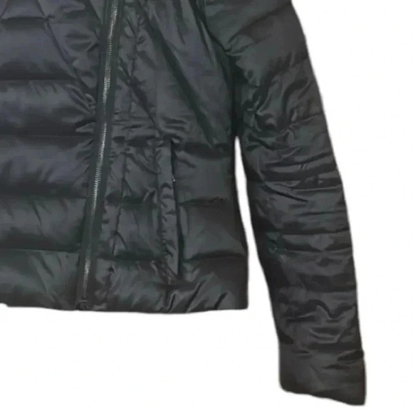 Bebe Quilted Puffer Down Filled Hooded Jacket Women’s Size XS Black - Picture 10 of 11